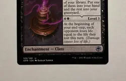 WARLOCK CLASS AFR MTG BLACK ENCHANTMENT UNCOMMON NM - Image 3