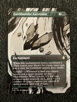 Magic MTG - Earthbender Ascension (Borderless)- Avatar: The Last Airbender - Image 1