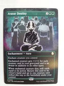 FOIL Borderless AVATAR DESTINY mtg NM The Last Airbender 1 Rare - Image 1