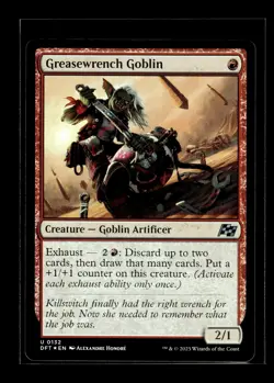 GREASEWRENCH GOBLIN Aetherdrift FOIL #132 DFT(NM+)(MTG) - Image 1