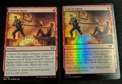 x2 MTG - Trial of Agony 1 FOIL - Duskmourn: House of Horror - Pack Fresh!! - Image 1
