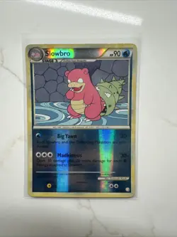 Slowbro Reverse Holo Heartgold & Soulsilver 52/123 Pokemon Card - Image 1