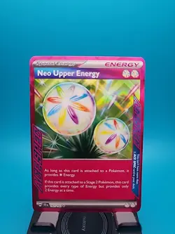 Neo Upper Energy 162/162SV05: Temporal Forces Ace Spec Holo Pokemon TCG - Image 1