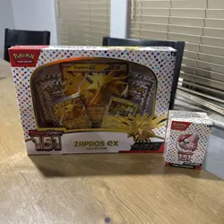 Pokemon 151 Lot Zapdos Ex Collection + Booster Bundle Box NEW - Image 1