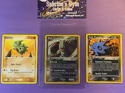 Larvitar Dark Pupitar Tyranitar Holo Rare Ex Team Rocket Returns Pokemon Card - Image 1