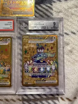 3X Pokemon Terapagos EX Gold Hyper Rare 180/131, 173/142 BGS PSA Raw Package - Image 3