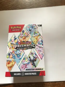 Pokemon TCG Scarlet & Violet Prismatic Evolutions Booster Bundle 6 Booster Packs 820650853210 - Image 1