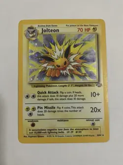 Pokemon Jolteon Holo Jungle 4/64 Unlimited LP - Image 1