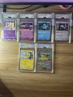 Pokemon Slabs, Pokemon Binder, And Box Full Of Naruto Pokemon Yugioh - Image 5