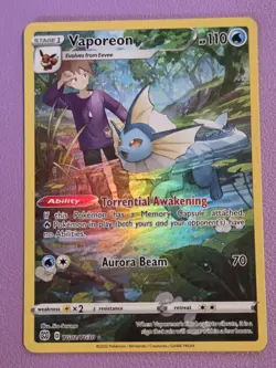 Vaporeon TG02/TG30 Pokemon Brilliant Stars Trainer Gallery Pokemon TCG NM - Image 1