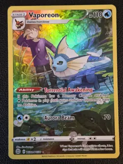 Vaporeon TG02/TG30 Pokemon Brilliant Stars Trainer Gallery Pokemon TCG NM - Image 2