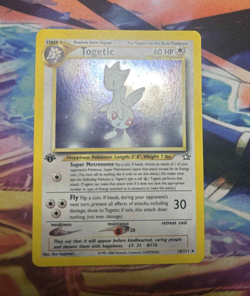 Togetic Holo Rare 1st Edition 16/111 Neo Genesis WOTC Vintage Pokemon SWIRL - Image 1