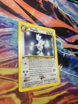 Togetic Holo Rare 1st Edition 16/111 Neo Genesis WOTC Vintage Pokemon SWIRL - Image 2
