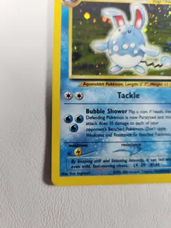 Pokemon Azumarill Neo Genesis Unlimited Holo Rare 2/111 WOTC 2000 - Image 4