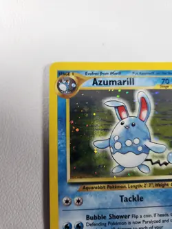 Pokemon Azumarill Neo Genesis Unlimited Holo Rare 2/111 WOTC 2000 - Image 5
