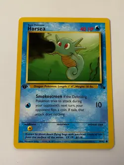 Horsea 49/62 Pokemon Fossil 1st Edition Common NM/MINT 1999 box-T1 - Image 1