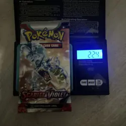 22.4g! HEAVY Pokemon TCG: SCARLET and VIOLET Base Set Booster Pack - Image 1