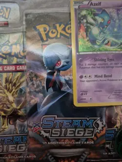 Pokemon TCG - XY Steam Siege 3-Pack Blister w/Azelf Promo - NEW & Factory Sealed - Image 3