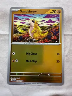 Sandshrew 068/132 Common Reverse Holo - Pokemon TCG Mega Evolution - NM - Image 1