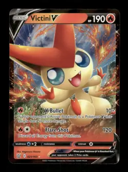 Pokemon SWSH05: Battle Styles #021/163 Victini V Ultra Rare - Image 1