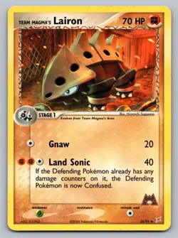 Pokemon TCG Team Magma vs Team Aqua Team Magma's Lairon 36/95 - Image 1