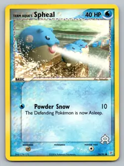 Pokemon TCG Team Magma vs Team Aqua Team Aqua's Spheal 56/95 - Image 1