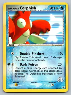 Pokemon TCG Team Magma vs Team Aqua Team Aqua's Corphish 26/95 - Image 1