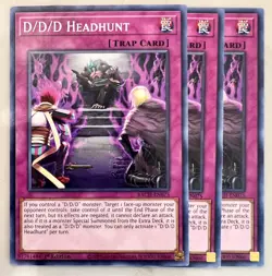Yugioh! 3x D/D/D Headhunt BACH-EN075 Common 1st Ed NM - Image 1