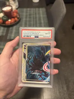 Darkrai and Cresselia Legend Card 99/102 Top Half PSA 8 - Image 1