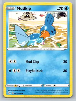 Mudkip #062/264 SWSH08: Fusion Strike Common - Pokemon Cards G3 - Image 1