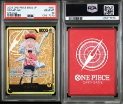 PSA 10 Vegapunk L OP07-097 [EB02 GOLD FONT] Parallel Anime 25th One Piece Card - Image 3