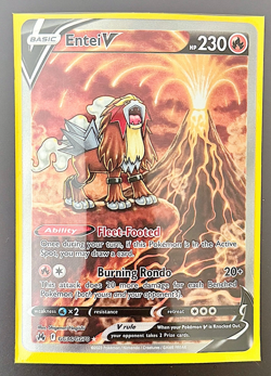 Pokemon Entei v Holo Ultra Rare TCG Card Crown Zenith Galarian Gallery GG36/GG70 - Image 1