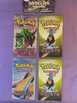 Empty Ex Deoxys wrappers complete artwork set Pokemon Card Opened Pack - Image 1