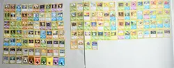 Base Set Jungle Fossil Common Uncommon Complete Set MP HP 134 Card Lot Pokemon - Image 1