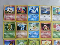 Base Set Jungle Fossil Common Uncommon Complete Set MP HP 134 Card Lot Pokemon - Image 3