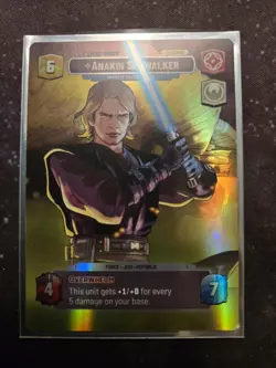 Star Wars Anakin Skywalker 'What It Takes to Win' Unlimited Foil Card 269 Showc - Image 1