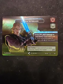 Star Wars Anakin Skywalker 'What It Takes to Win' Unlimited Foil Card 269 Showc - Image 2