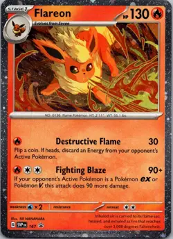 Flareon - (Cosmos Holo) Promo SV: Scarlet & Violet Promo Cards 167 NM - Image 1