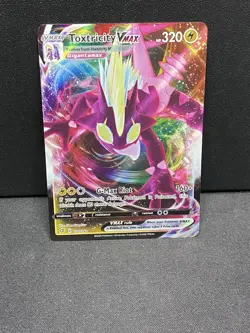 Pokemon TCG Toxtricity VMAX Rebel Clash Holo Ultra Rare Card 071/192 - Image 1