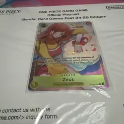 Sealed! One Piece Playmat/Promo Nami & Zeus Bandai Card Games Fest 24-25 ENGLISH - Image 4