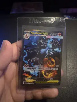 Mega Charizard X ex 125/094 Me02: Phantasmal Flames Holo Pokemon TCG CARD NM - Image 2