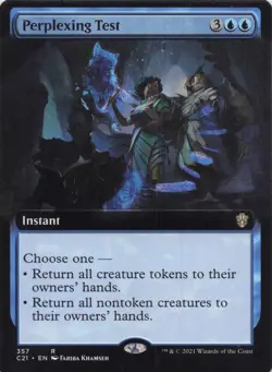Perplexing Test (Extended Art) Commander 2021 Regular Rare #357 NM MTG - Image 1