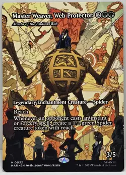 MTG Master Weaver Web Protector MAR M0032 Spider-Man Variant NM - Image 1