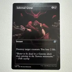 Infernal Grasp Borderless (NM Non-Foil) INR-0310 Uncommon MTG - Image 1
