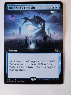 MTG - Blue Sun's Twilight Extended Art- Phyrexia All Will Be One - Image 1