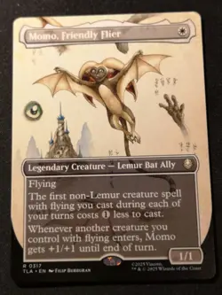 Momo, Friendly Flier - Borderless - TLA - MTG - EN - NM - 0317 - Image 1