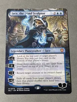Jace, the Mind Sculptor Borderless #75 | BLC Bloomburrow Commander | MTG - Image 1