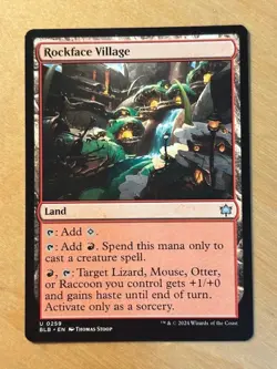 Magic the Gathering MTG Rockface Village Bloomburrow NM - Image 1