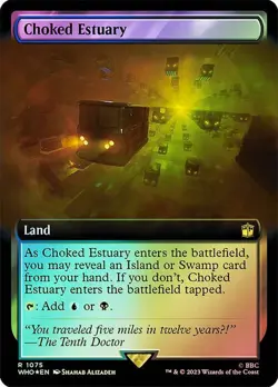 Choked Estuary Surge Foil Extended Art Doctor Who Commander NM MTG - Image 1