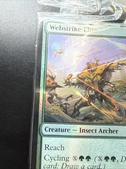 FOIL Webstrike Elite #0186 PRERELEASE Promo MTG Aetherdrift SEALED - Image 2